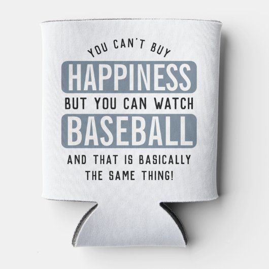 Baseball zu beobachten ist Glück Funny Baseball Dosenkühler (Vorderseite)