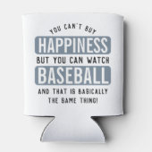 Baseball zu beobachten ist Glück Funny Baseball Dosenkühler (Rückseite)
