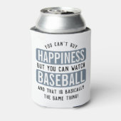 Baseball zu beobachten ist Glück Funny Baseball Dosenkühler (Kanne Rückseite)