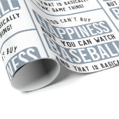 Baseball zu beobachten ist Glück Funny Baseball Geschenkpapier (Rolleneckpunkt)