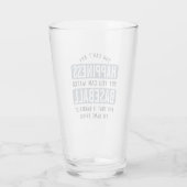 Baseball zu beobachten ist Glück Funny Baseball Glas (Rückseite)