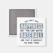 Baseball zu beobachten ist Glück Funny Baseball Magnet (Vorderseite/Rückseite)
