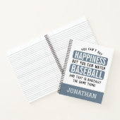 Baseball zu beobachten ist Glück Funny Baseball Notizblock (Innenseite)