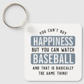 Baseball zu beobachten ist Glück Funny Baseball Schlüsselanhänger (Vorderseite)