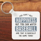 Baseball zu beobachten ist Glück Funny Baseball Schlüsselanhänger (Vorderseite)