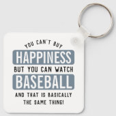 Baseball zu beobachten ist Glück Funny Baseball Schlüsselanhänger (Rückseite)