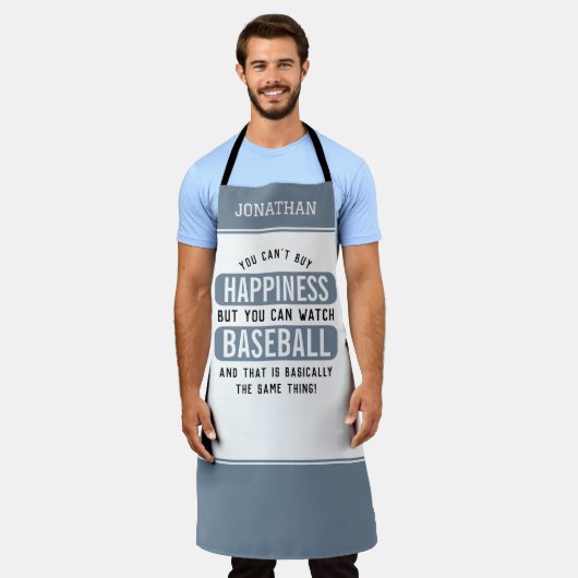 Baseball zu beobachten ist Glück Funny Baseball Schürze (Getragen)