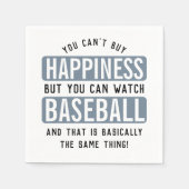 Baseball zu beobachten ist Glück Funny Baseball Serviette (Vorderseite)