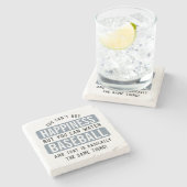 Baseball zu beobachten ist Glück Funny Baseball Steinuntersetzer (Seitenansicht)