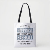 Baseball zu beobachten ist Glück Funny Baseball Tasche (Vorderseite)