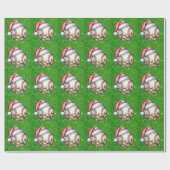 Baseball zu Weihnachten Geschenkpapier (Flach)