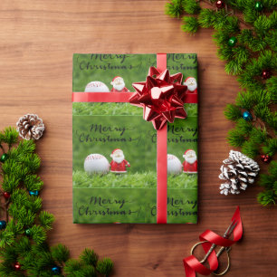 Baseball zu Weihnachten Geschenkpapier