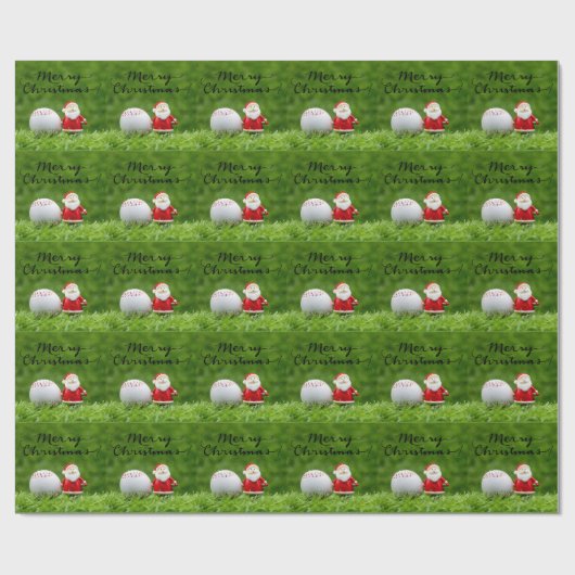 Baseball zu Weihnachten Geschenkpapier (Flach)