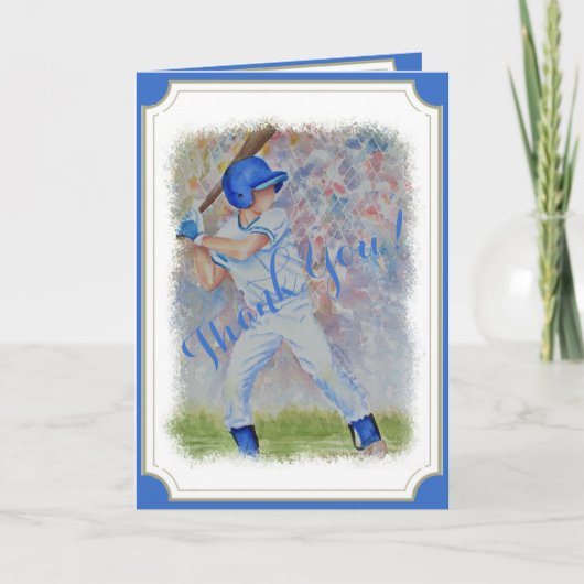 BASEBALL ZUHAUSE AUSFÜHREN DANKE (Vorderseite)