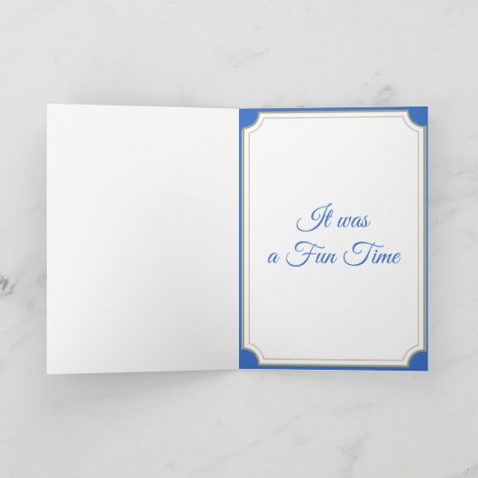 BASEBALL ZUHAUSE AUSFÜHREN DANKE (Innenseite)