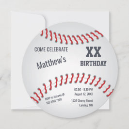 Baseball Zuhause-geführte Sluggers Birthday Party Einladung