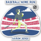 Baseball Zuhause Lauf Aaron Judge Aufkleber (Vorderseite)