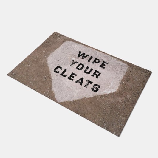 Baseball Zuhause Plate Fußmatte (Schrägansicht)