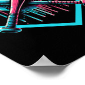 Baseball Zuhause Plate Tropfen Boys Baseball Bat Poster (Ecke)