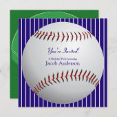 Baseball zum Geburtstag Einladung (Vorne/Hinten)