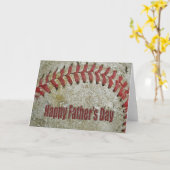 Baseball zum Vatertag Karte (Gelbe Blume)