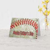 Baseball zum Vatertag Karte (Gelbe Blume)