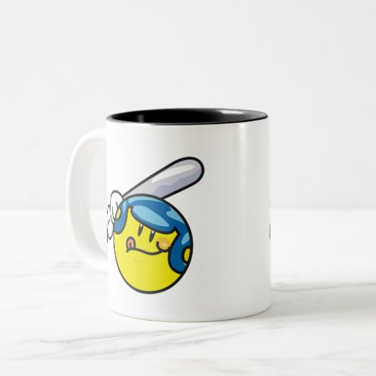 Baseball Zweifarbige Tasse (Vorderseite Links)