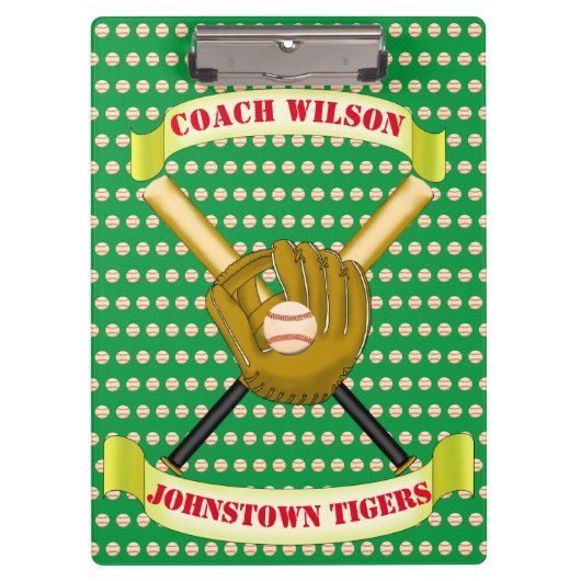 Baseball-Zwischenablage Klemmbrett (Vorderseite)