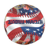 BaseballAmerican Veteran Tribute Pitch Baseball (Vorderseite)