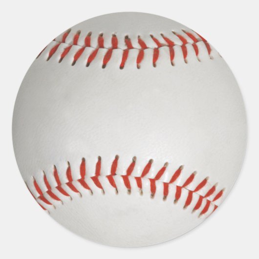 Baseballaufkleber Runder Aufkleber (Vorderseite)