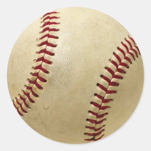 Baseballaufkleber Runder Aufkleber (Vorderseite)