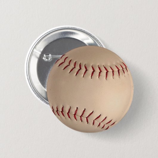 Baseballball-Abzeichen Button (Vorne & Hinten)