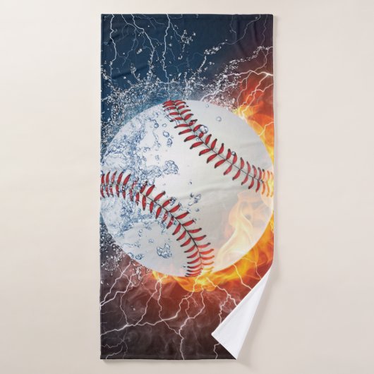 Baseballball Badehandtuch (Badehandtuch)