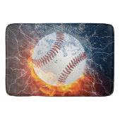 Baseballball Badematte (Vorderseite)