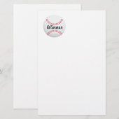 Baseballball Briefpapier (Vorne/Hinten)
