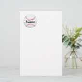 Baseballball Briefpapier (Stehend Vorderseite)