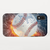 Baseballball Case-Mate iPhone Hülle (Rückseite (Horizontal))