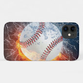 Baseballball Case-Mate iPhone Hülle (Rückseite (Horizontal))