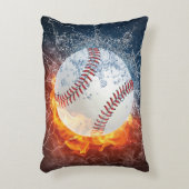 Baseballball Dekokissen (Vorderseite(Vertikal))