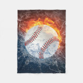 Baseballball Fleecedecke (Vorderseite)