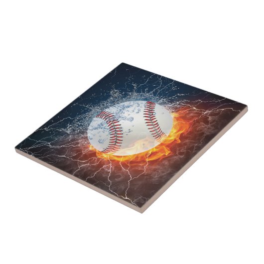 Baseballball Fliese (Seite)