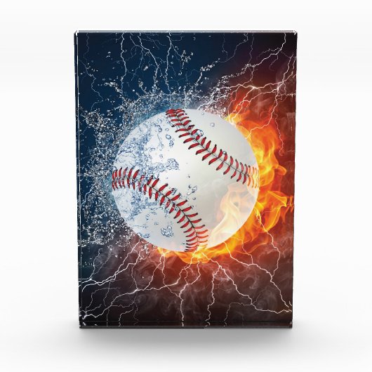 Baseballball Fotoblock (Vorderseite)