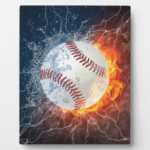 Baseballball Fotoplatte