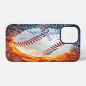 Baseballball iPhone Hülle (Rückseite (Horizontal))