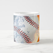 Baseballball Jumbo-Tasse (Vorderseite)