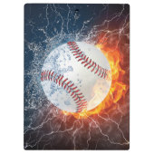 Baseballball Klemmbrett (Rückseite)