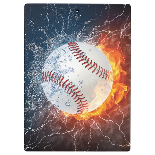 Baseballball Klemmbrett (Rückseite)