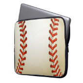 Baseballball Laptopschutzhülle (Vorderseite Links)