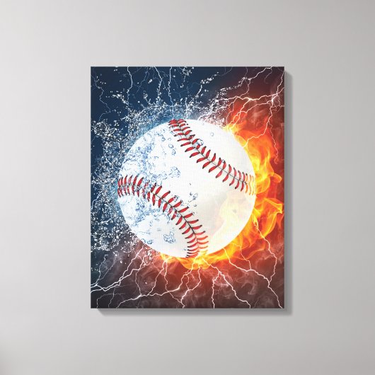 Baseballball Leinwanddruck (Vorderseite)