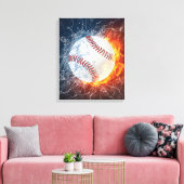 Baseballball Leinwanddruck (Insitu (Wohnzimmer))